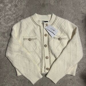 NWT Urban Revivo Ivory Sweater Cardigan
